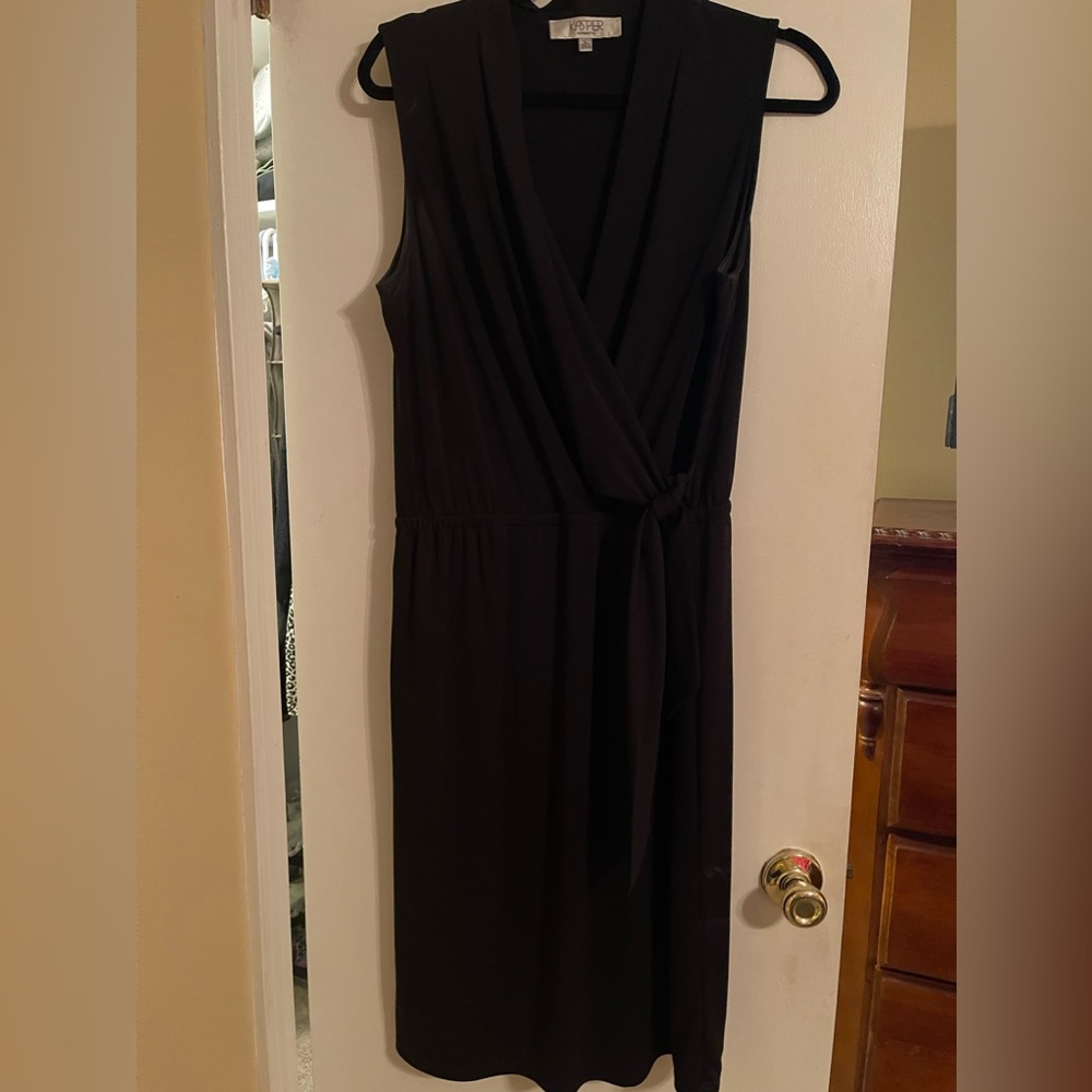 Kasper faux wrap dress.